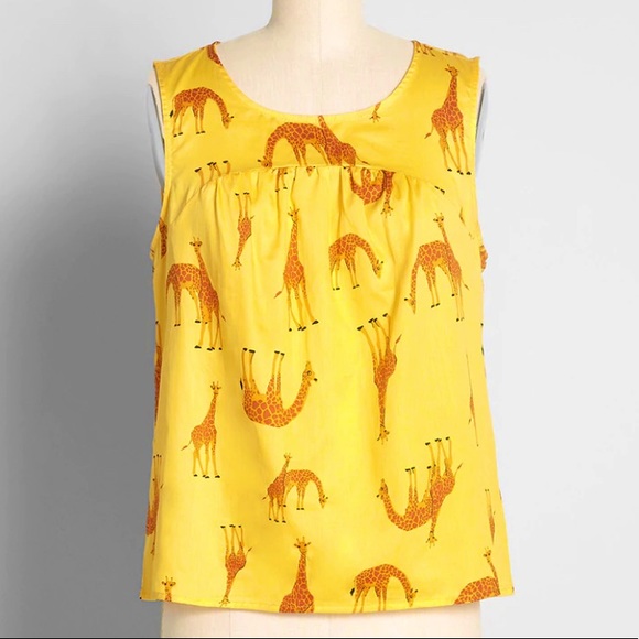 Final Price- ModCloth Befitted for Beaming Sleeveless Top